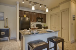 Two Bedroom Apartments for rent in San Antonio, TX - Model Kitchen & Breakfast Bar 
